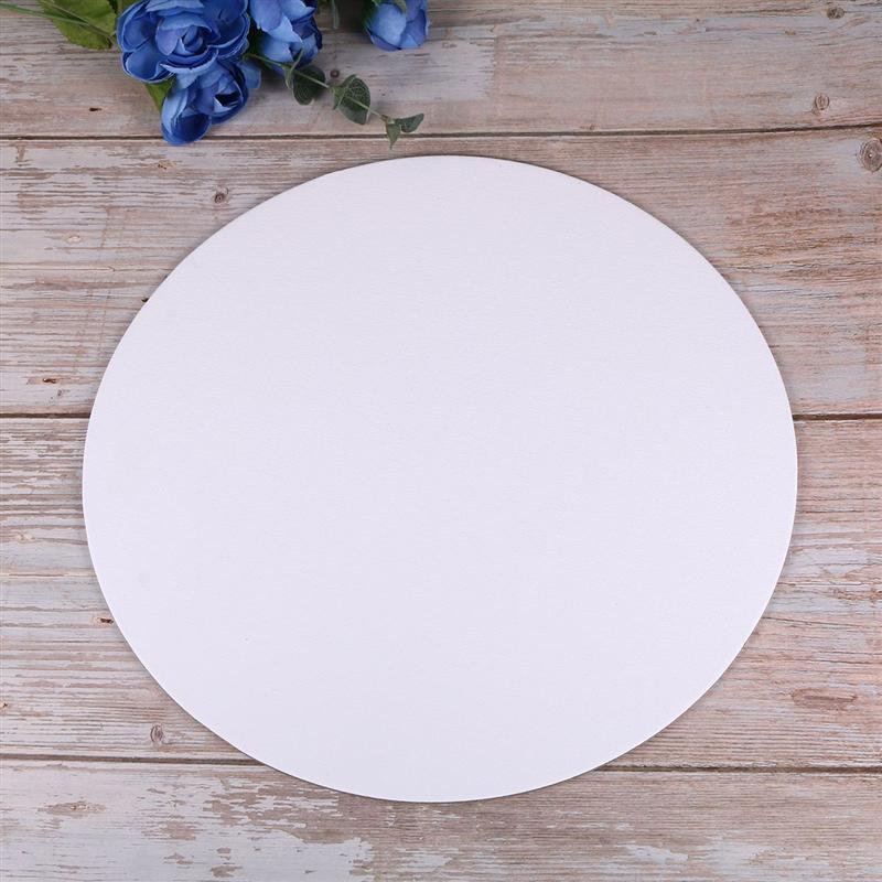 Planche à dessin sur toile de forme ronde, planche de peinture d'art premium, planche d'artiste, peinture à l'huile, croquis, 25cm, 6 pièces