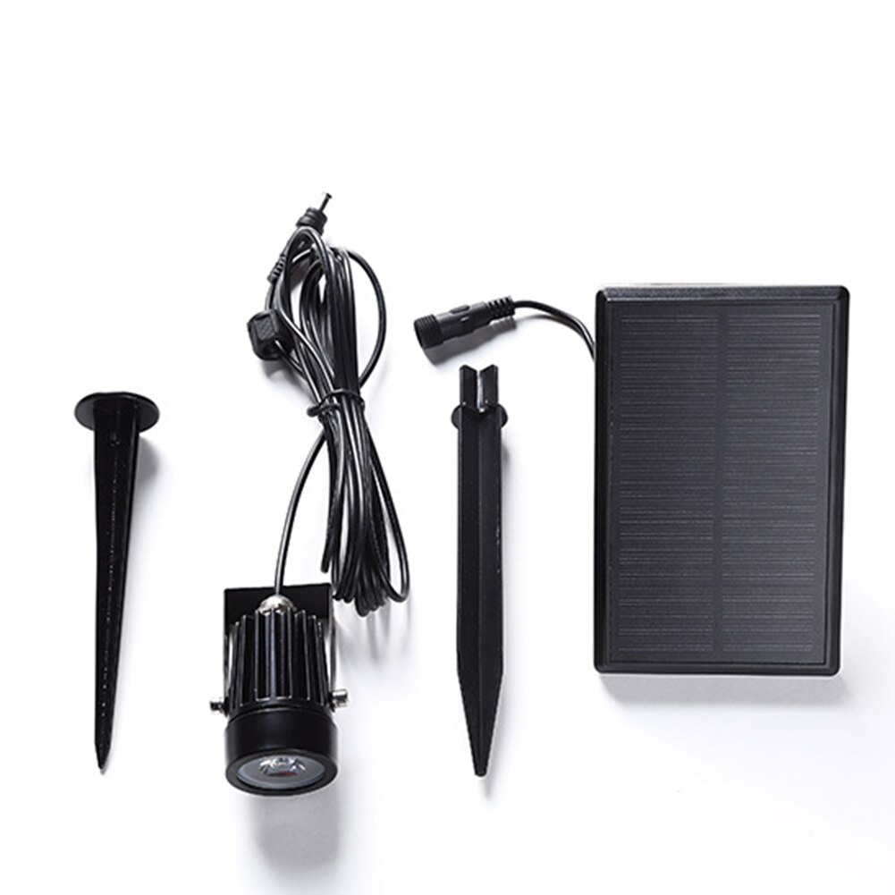 LED Solar Powered Spotlight Warm White Lights Solar Panel Outdoor Lighting Landscape Yard Garden Tree Separate Lamp