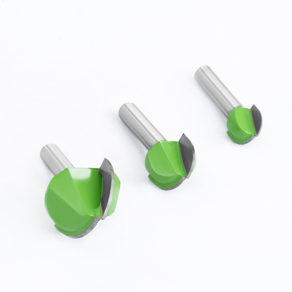 8mm Shank Ball Nose End Mill Round Nose Cove CNC Milling Cutter Bit Radius Core Box Solid Carbide Router Bit Woodworking Tools