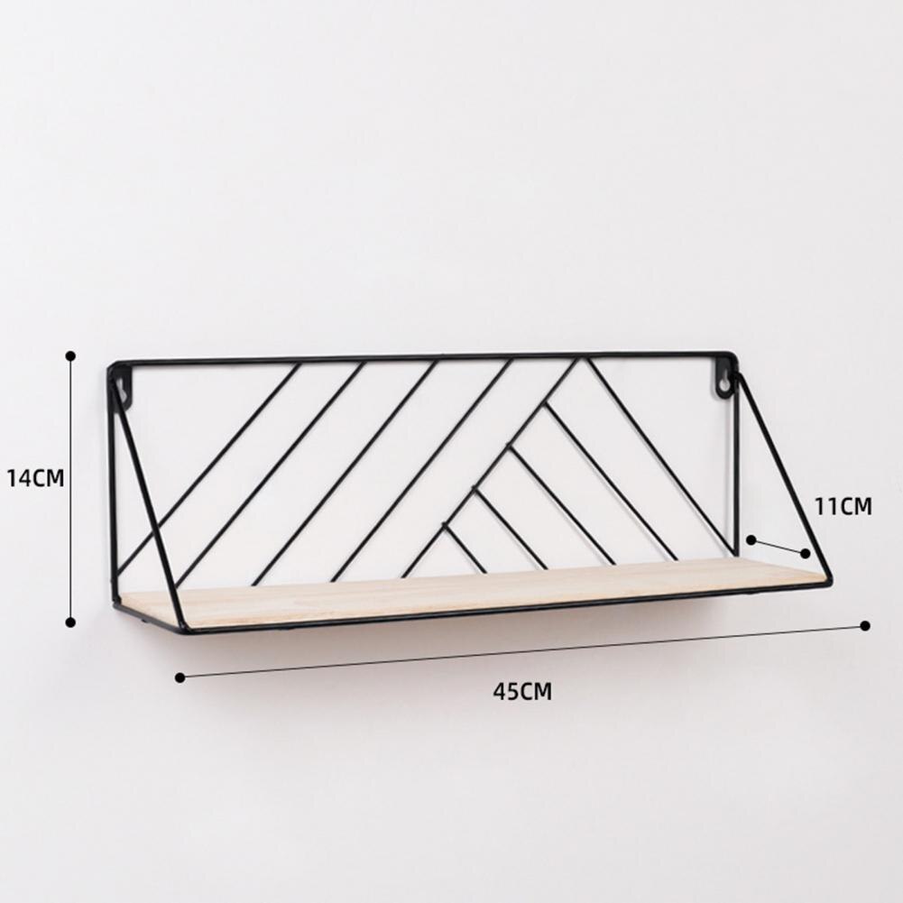 Decorative Shelves Modern Style Entryway Shelf Wall Mount Load Bearing Simple Decorative Wall Hanging Shelf Home Storage Rack