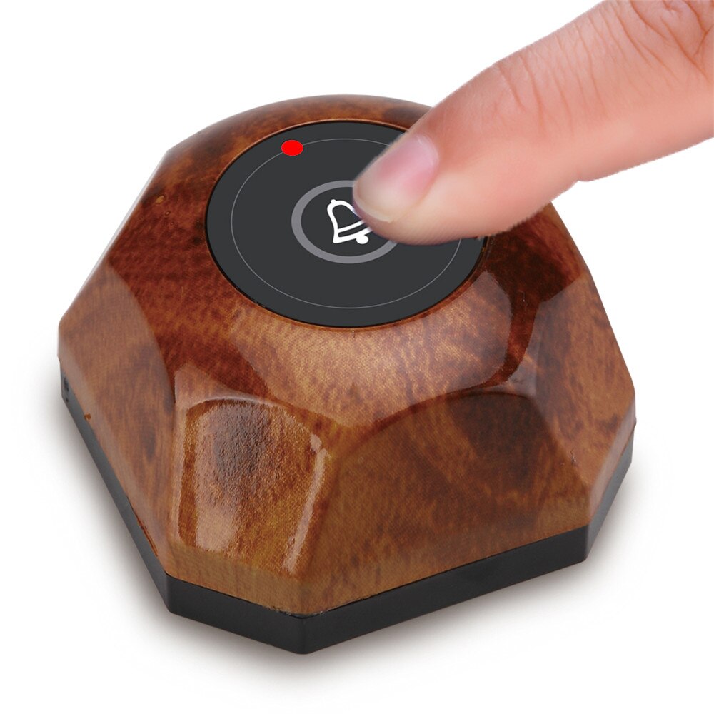 BYHUBYENG Wireless Restaurant Pager Calling Button Waiter Call System With Removable Waterproof Base Customer Service Horeca