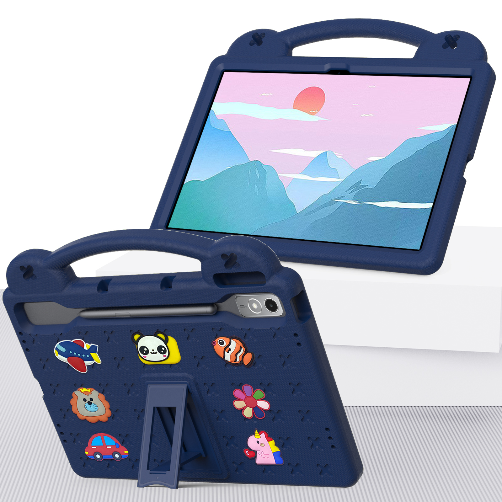 For Lenovo Xiaoxin Pad Pro 12.7 inch funda P12 TB- 370 Kids Safe EVA Tablet Case Shockproof Cover Stand Shell Protector: 12.4 / other