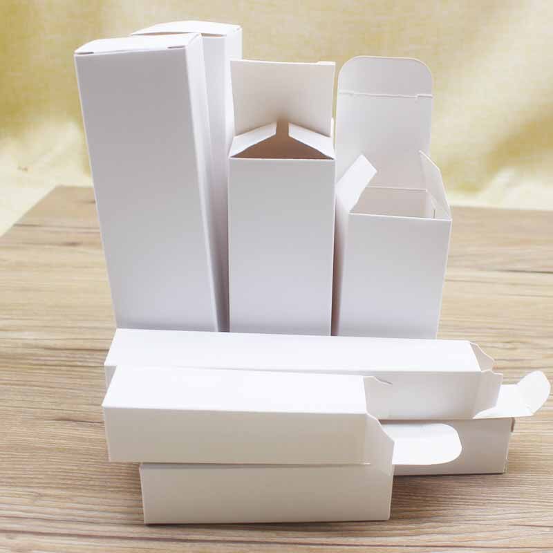 10pcs Multi size Rectangular 4*4*12 16 10cm Packaging Box Packaging Folding Boxes For Essential Candle Oil Bottle Package