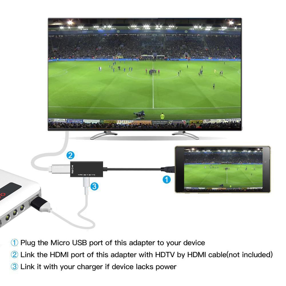 Kebidumei Ondersteuning Voor Micro Usb Kabel Micro Usb Male Naar Hdmi Female Adapter Kabel Voor Mobiele Telefoon Voor Samsung Voor lg