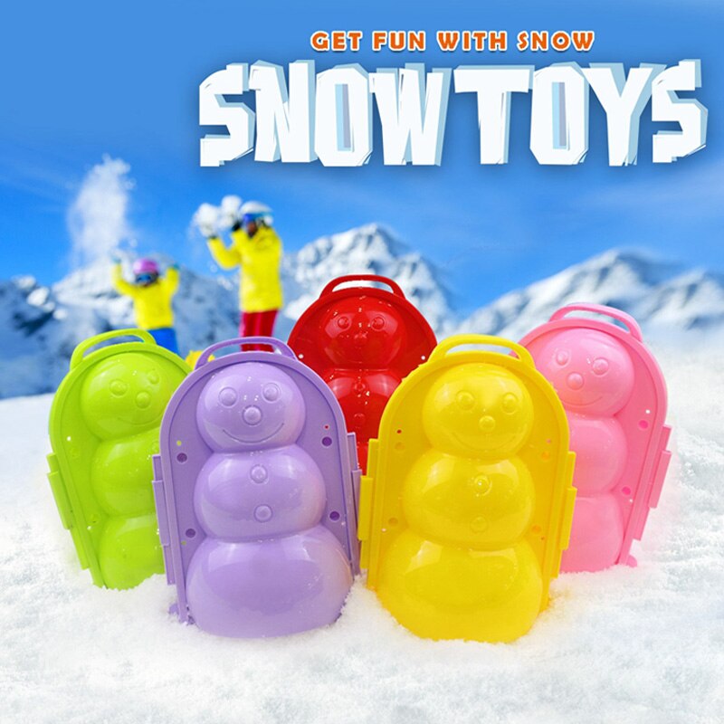 Fabricante de bolas de nieve económico molde de nieve Clip nieve arena molde herramienta de juguete para niños al aire libre invierno ds99