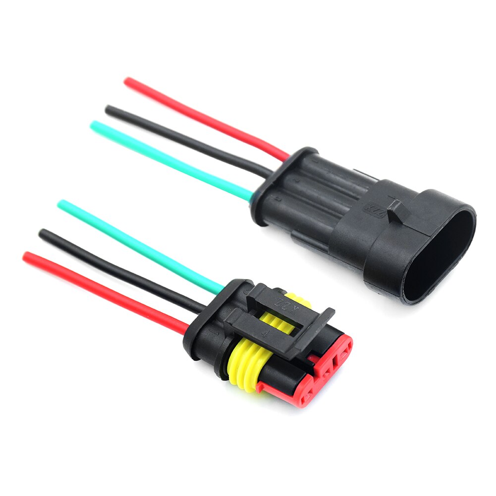 1/2/3/4/5/6 Pin Way Car Waterproof Electrical Auto Connector Male Female Connector Plug Wire 18 AWG harness for Car Motorcycle