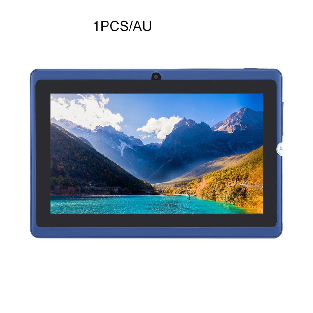 Portable Size Tablet 7 inch Tablet for Allwinner A33 Tablet PC 512MB+ 4GB for Android 4.4 Quad Core Q88 Kids PAD: white AU