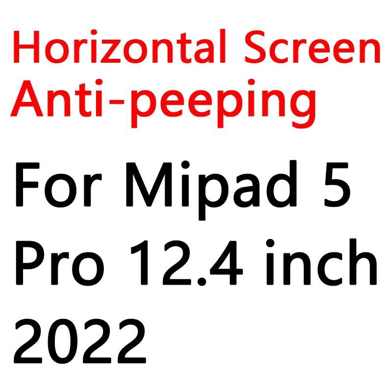 For Redmi Pad 10.6 SE 11" Xiaomi Mi Pad 6 11 Privacy Filter Screen Protector Mipad 5 Pro 12.4 Anti-glare/Anti-Peep/Anti-spy Film: GRAY