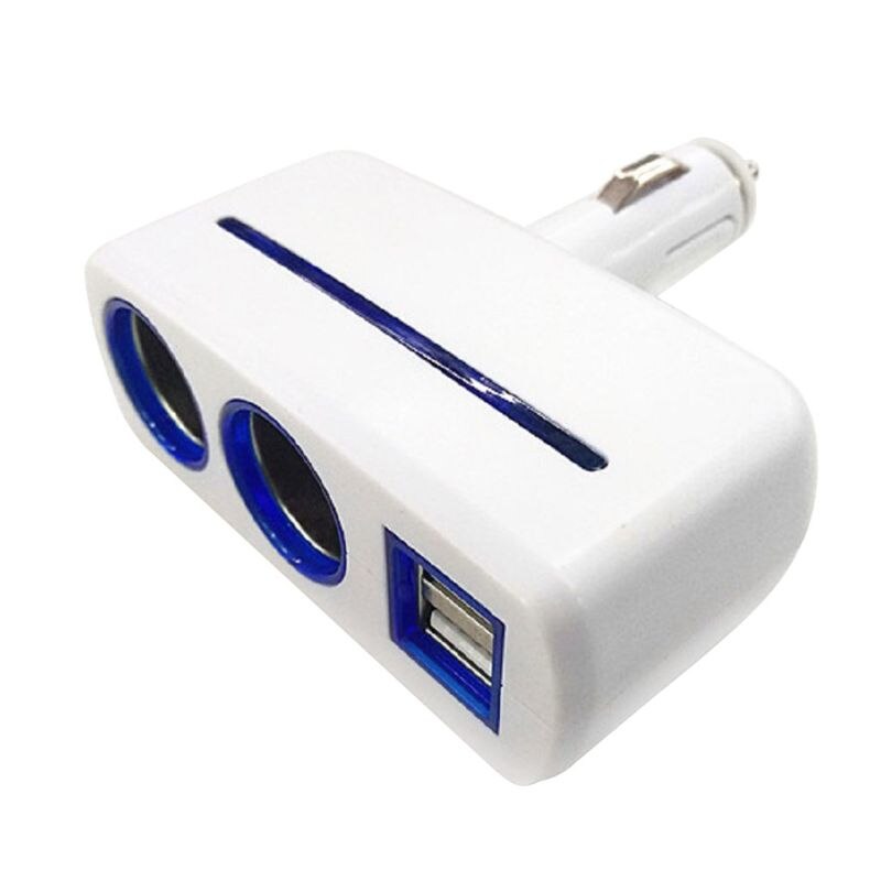 Portable réglable 2 allume-cigare séparateur chargeur de voiture double prise USB adaptateur secteur pour Apple iPhone Samsung Huawei téléphone