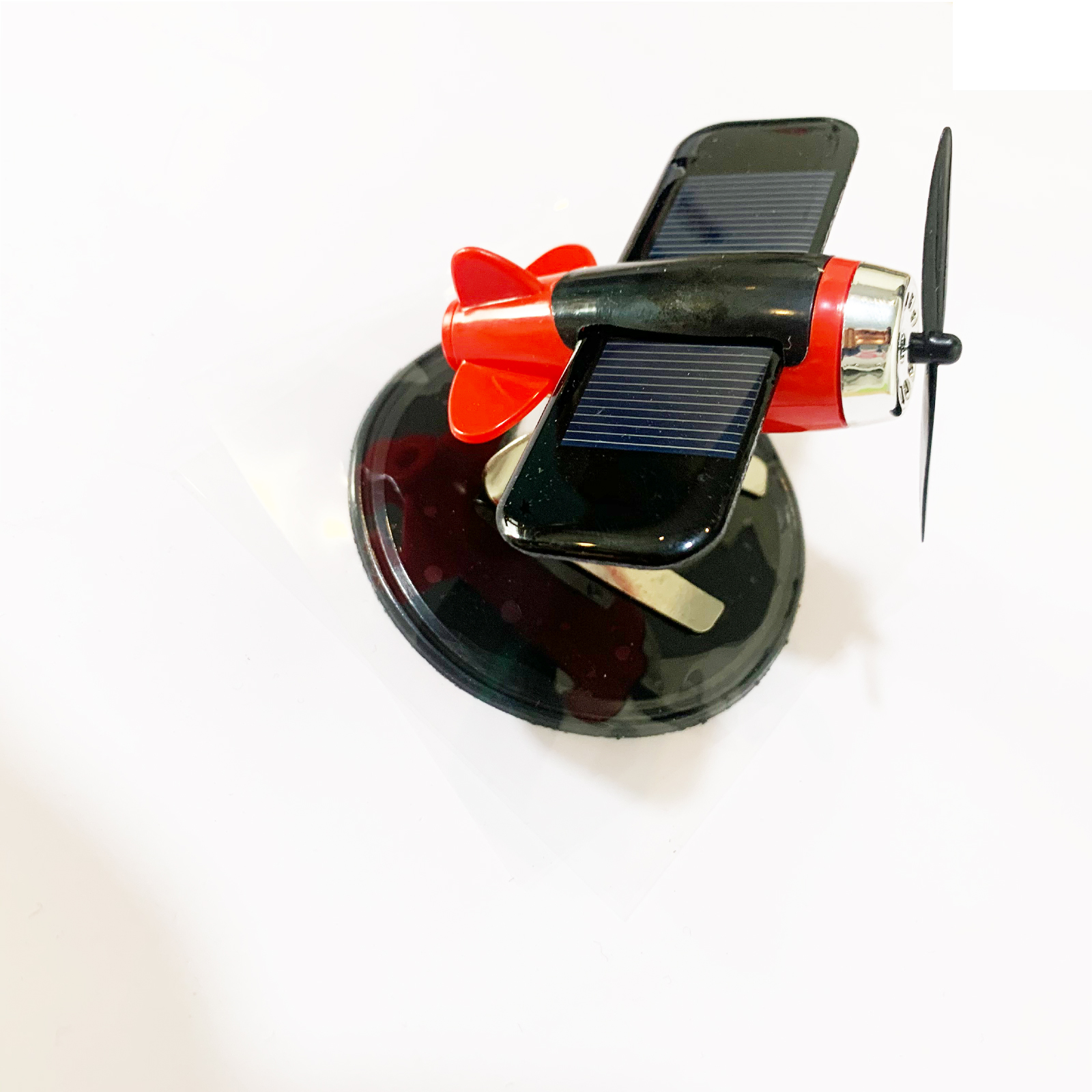 1 stücke Flugzeug Schmücken Solar- angetrieben Flugzeug Modell Auto Armaturenbrett Rotatefor Innen Und Auto Innen Büro: verrotten