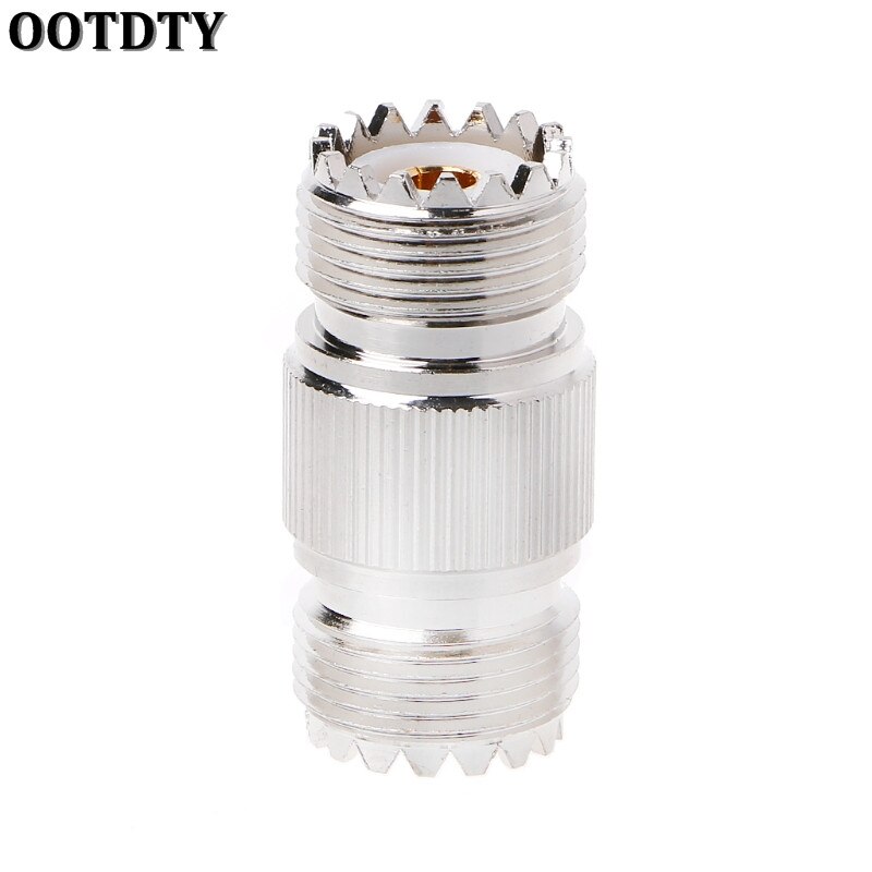 OOTDTY UHF PL-259 SO-239 Vrouwelijke Naar UHF Vrouwelijke Jack RF Rechte Connector Adapter Nikkel