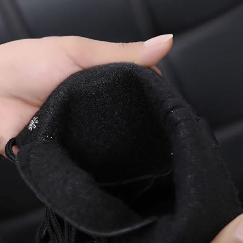 Botki damskie czarne duże rozmiary 4.5-10 buty motocyklowe podwyższają skórzane gumowe buty damskie wiosenne buty gotyckie