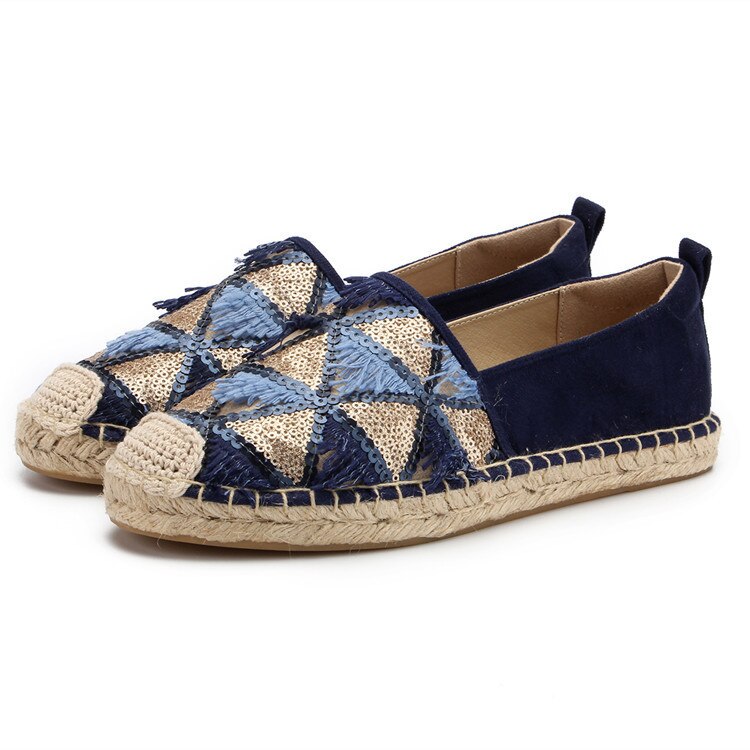 Spring flat espadrilles loafer,kvinner kjører loafers komfortable flate sko