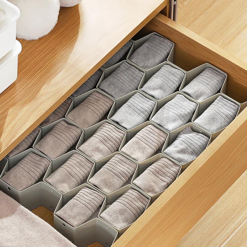 Einstellbare Waben bilden Schublade Organizer DIY Netz Lagerung Organizer Schindel Schublade Teiler Für Sortierung Höschen Socken