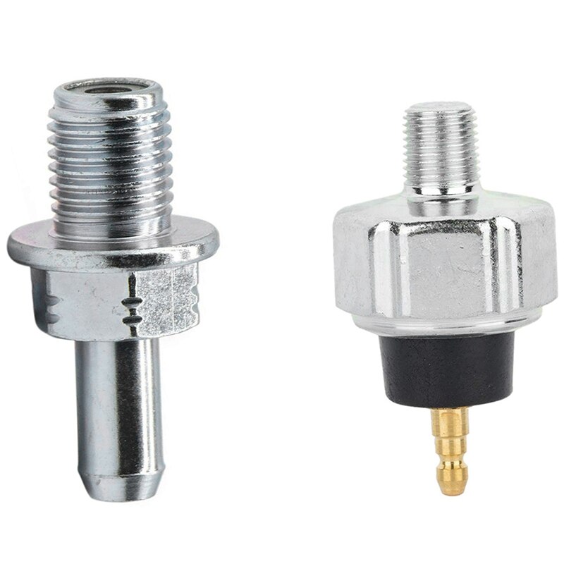 1pcs Car Positive Crankcase Ventilation Check Valve Exhaust Valve & 1pcs Oil Pressure Switch Sending Unit Sensor
