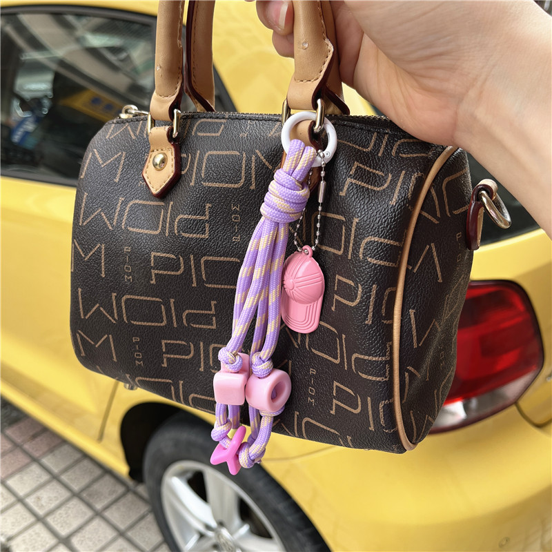 Keychains for Cell Phone Key Ring Acrylic Letter Strap for Keys Braided Key Lanyard Bag Cellular Pendant Keycord Exquisite