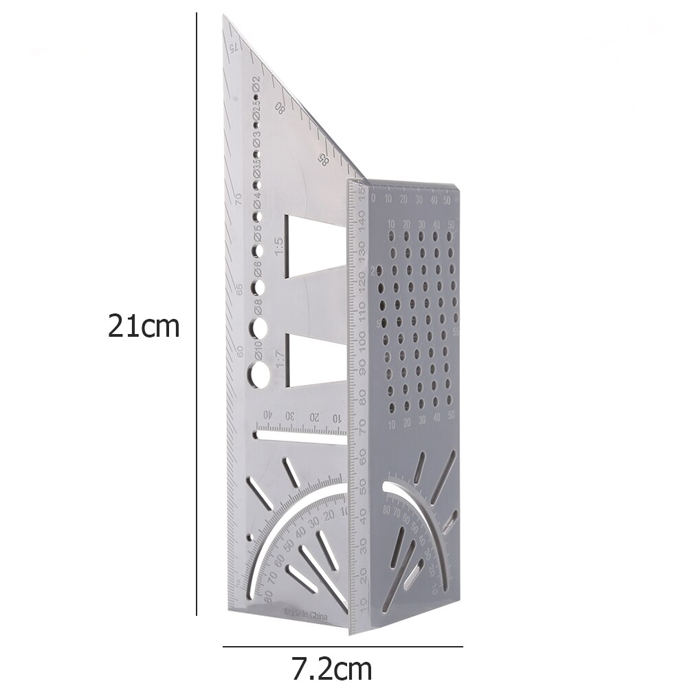 Wood Working Ruler 3D Mitre Angle Measuring Gauge Square Size Measure Tool Office supplies: D