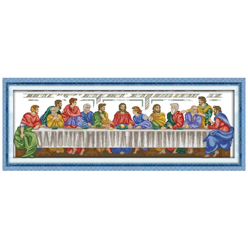 The Last Supper painting counted Cross Stitch 11CT 14CT Cross Stitch Set DIY Cross-stitch Kit Embroidery Needlework