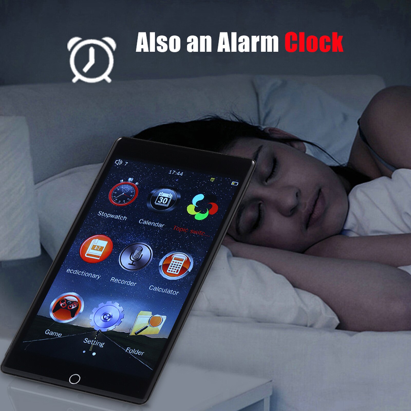 RUIZU H1 odtwarzacz MP3 8GB w pełni dotykowy ekran BT5.0 cyfrowy odtwarzacz muzyczny przenośne radio FM odbiornik nagrywanie z mikrofonem słuchawki