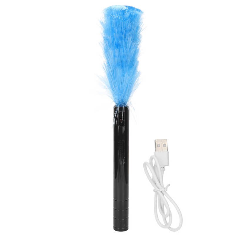 Electric Cleaning Duster Electric Dust Duster Electrostatic Adsorption 360 Rotating Strong Motor for Home Use: black