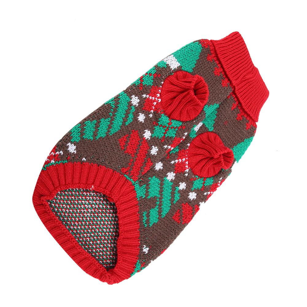 Warm Ademend Kerst Element Coltrui Huisdier Trui voor Hond Kat Kraag Kostuum Huisdier Trui Supply