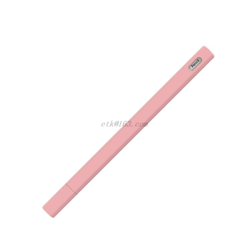 Triangle Anti-scroll Silicone Protective Case Pouch Cap Holder Nib Cover Skin For Apple Pencil 2 for iPad Pencil 2nd: Pink Pencil 2