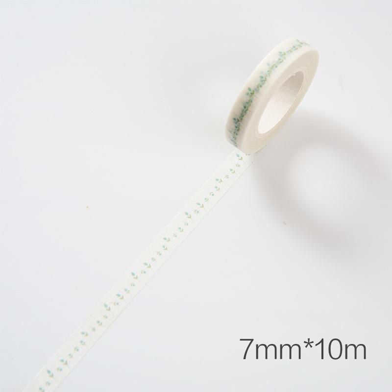 1pcs 10m*7mm Love And Leaves Scrapebooking Diy Sticker Decorative Masking Tape Paper Material Escolar Album Washi Tape: 6