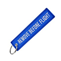 Tag Bagagli Trave Accessori con Rimuovere Prima Del Volo Del Ricamo Portachiavi Key Tag Regalo Speciale per Gli Amanti di Aeronautica: 10