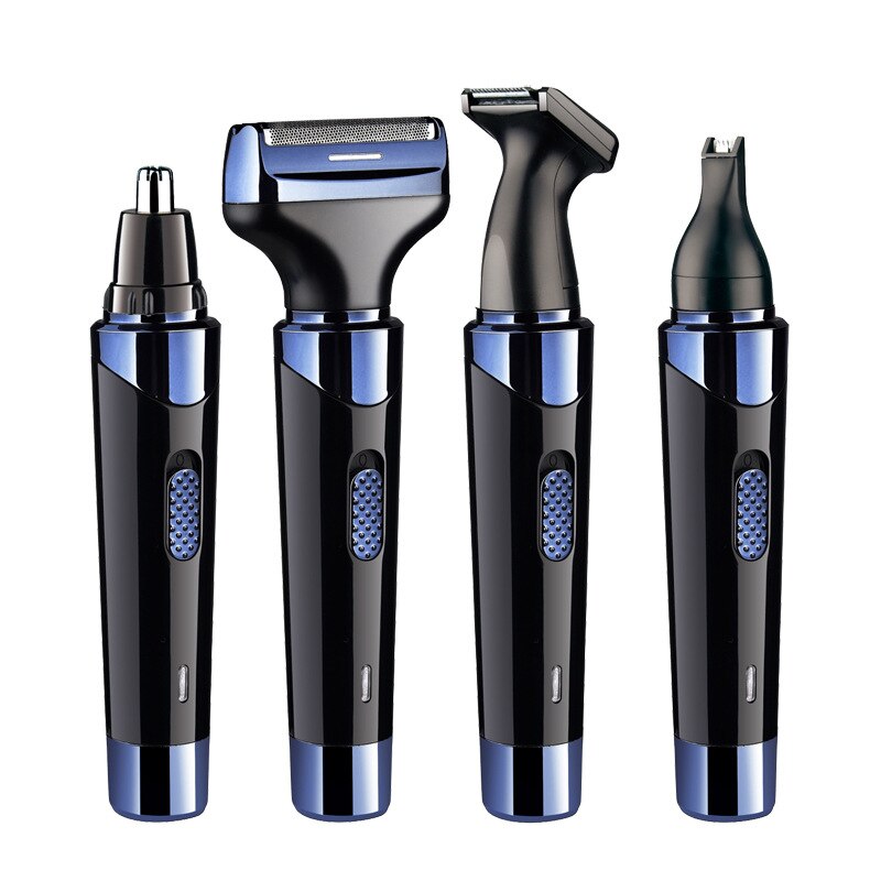 4 In 1 Mannen Neus Haar Trimmer Usb Oplaadbare Baard Haar Trimmer Wenkbrauw Trimmer Bakkebaarden Trimmer Scheerapparaat baard