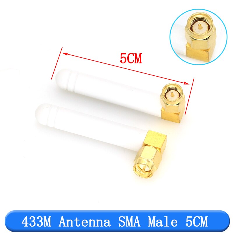 2 st 433 mhz antenn 3 dbi sma hankontakt 433 mhz riktad antenn 433m vattentät antenn för lorawan /javino