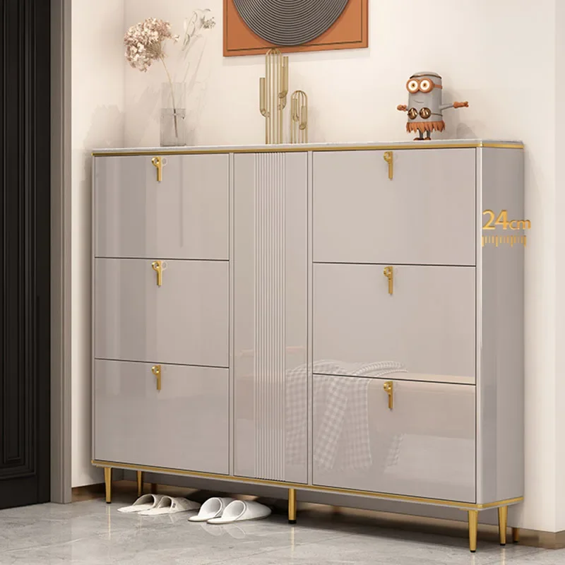 Rom skoskap organizer tre smal oppbevaring skohylle plassbesparende display arredamento bibliotekmøbler