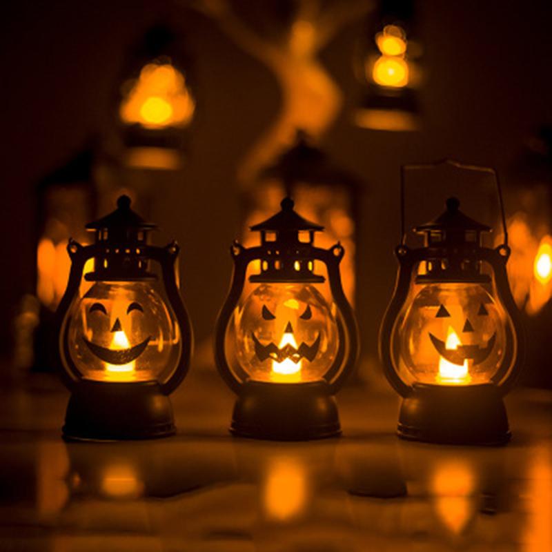 Halloween Decoration LED String Lights Lantern Pumpkin Lamp Light String Festival Bar Home Party Decor Halloween Ornament Props