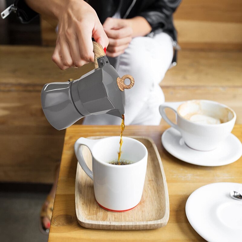 Stovetop Espresso Maker, Aluminum Moka Pot For Classic Espresso, Italian Coffee Maker For Home And Camping