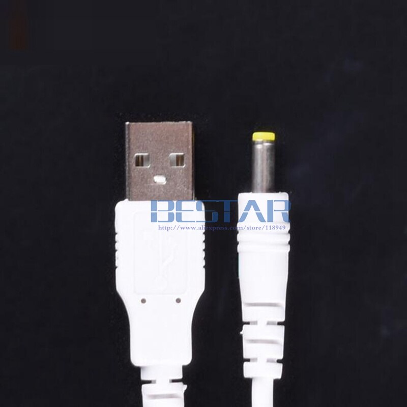 White USB To 4.0*1.7mm /DC 4017 4.0x1.7mm 4.0 mm x 1.7 mm 4.0mm/1.7mm Jack Plug DC Power charge charging Adapter Cable 1M 3FT