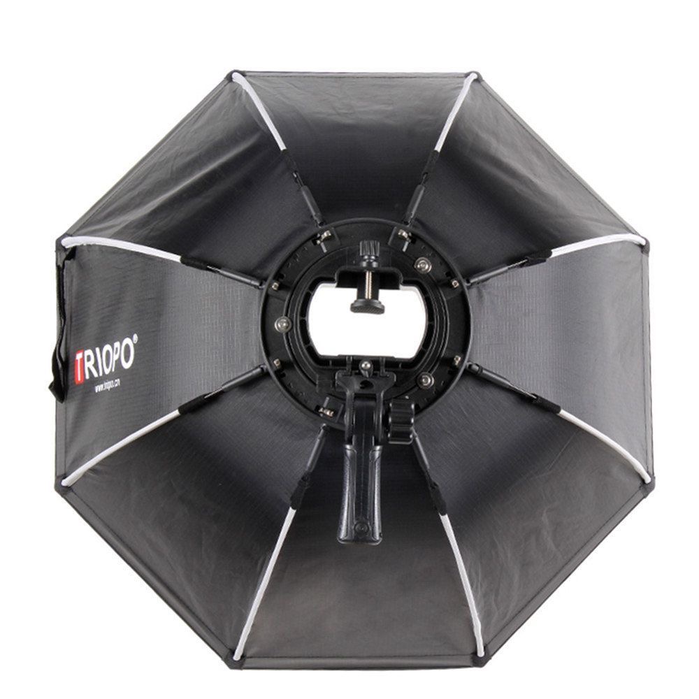 TRIOPO 55cm 65cm 90cm 120cm plegable octagonal Softbox S soporte empuñadura de mano para Godox V860III TT600 Yongnuo Speedlite Flash Light