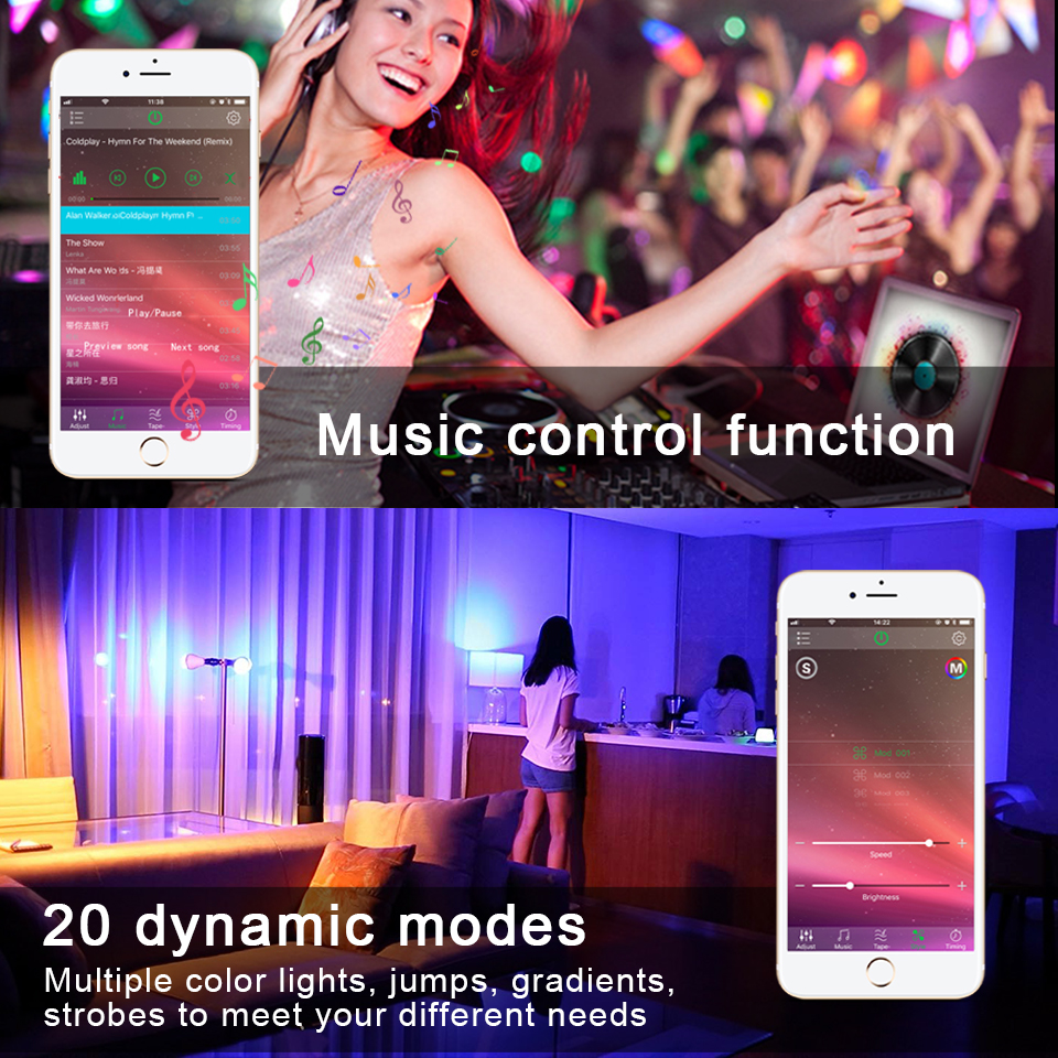 B22 Smart Led Lamp E27 RGBW 15W WiFi Lamp Bluetooth 4.0 Smart Lamp RGB + Wit Kleur Veranderen Dimbare AC85-265V Hotel Keuken Lamp