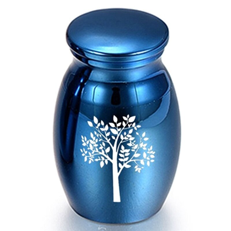 Tree of Life Small Keepsake Urns for Human Ashes Memorial Cremation Urns Pet Ashes Holder Pet Cat Dog Birds Ashes Container: JA0560BL