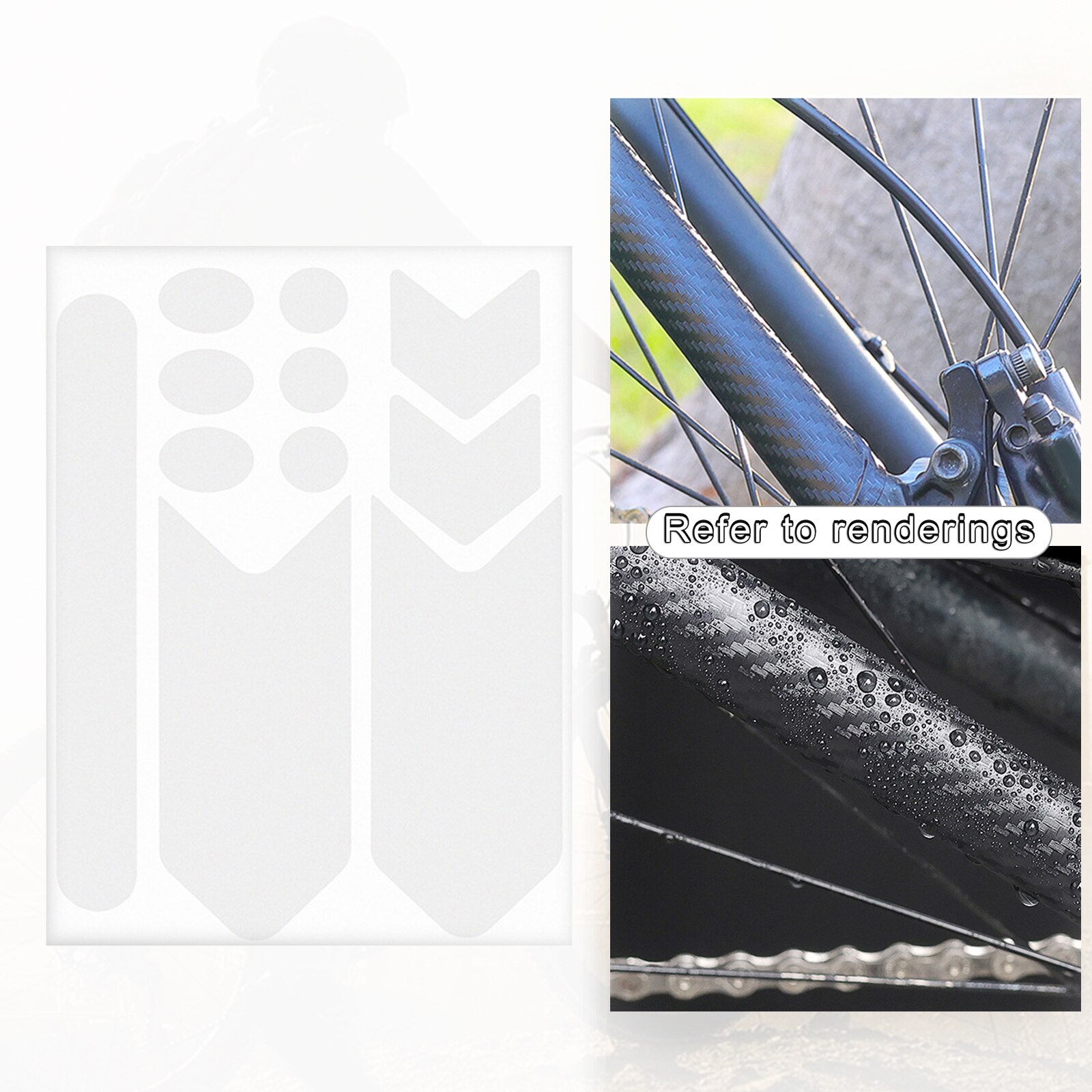 Bike Frame Protector Sticker Guard MTB Mountain Road Bicycle Protect Cover Tape Wrap Scratching Proof Decals