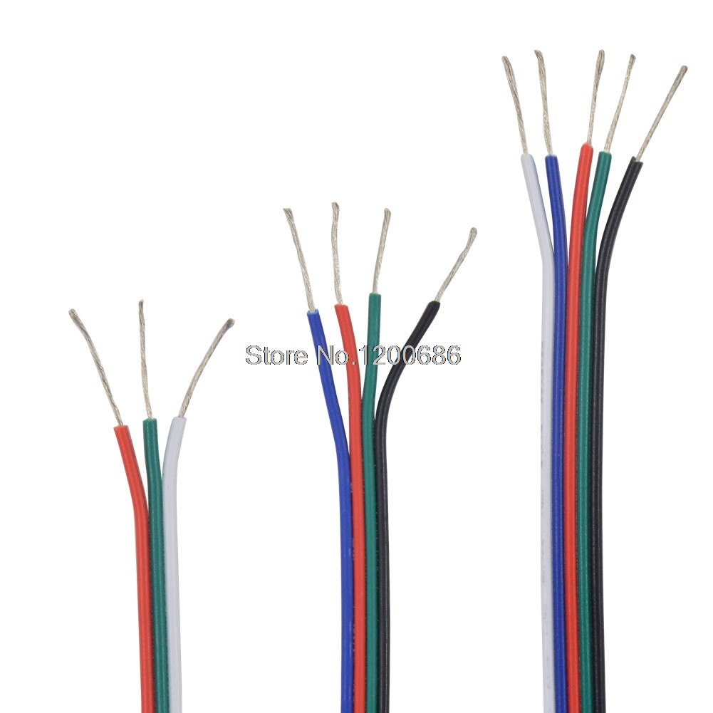 2 P/3 P/4Pin 22AWG RGB LED 2 M Extension kabelboom Kabel 22 awg Draad Kabel voor 3528 5050 LED Strip