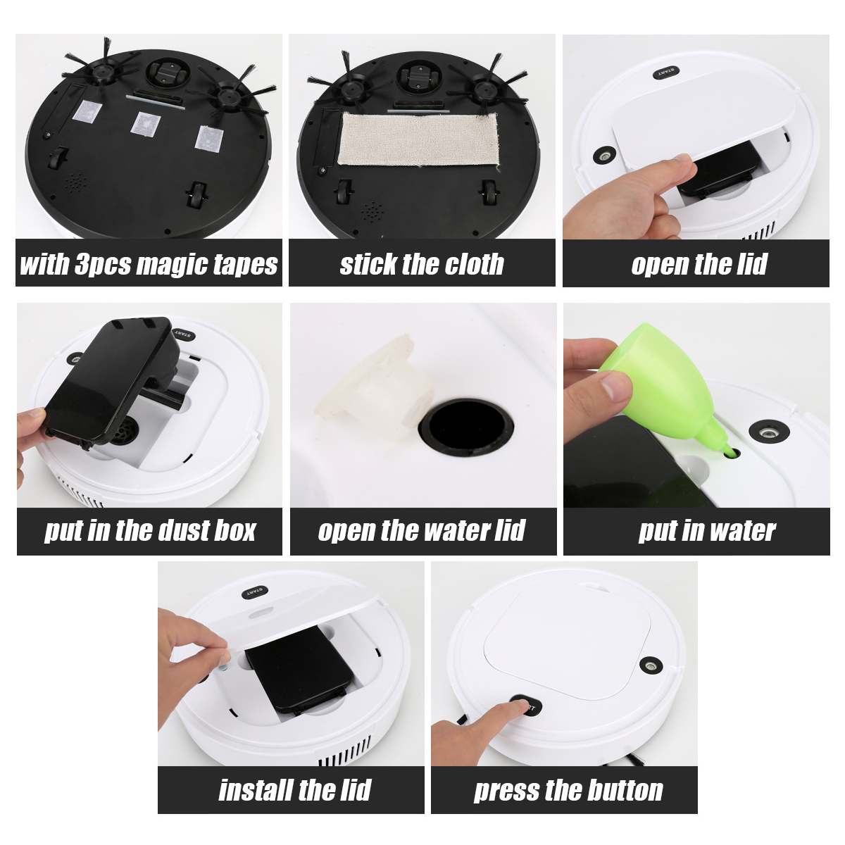 4-in-1 Automatic Sweeping, vacuuming, mopping vacuum cleaner robot lazy household charging cleaning machine intelligent