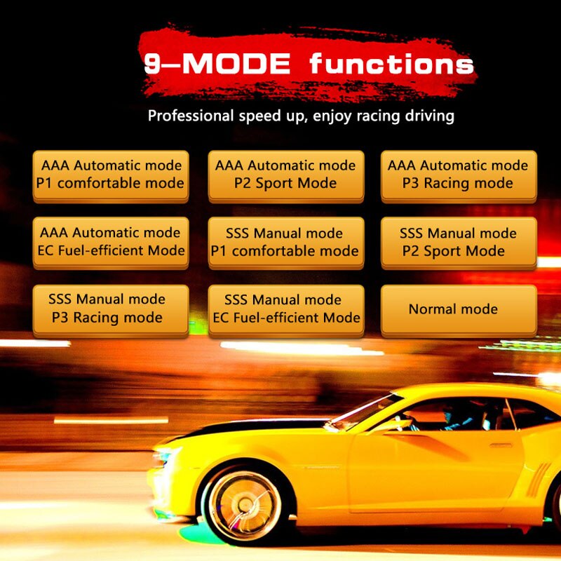 Car Electronic Throttle Controller 9 Drives 5 Modes Plug and Play Portable Pedal Booster Electronic Throttle Accelerator