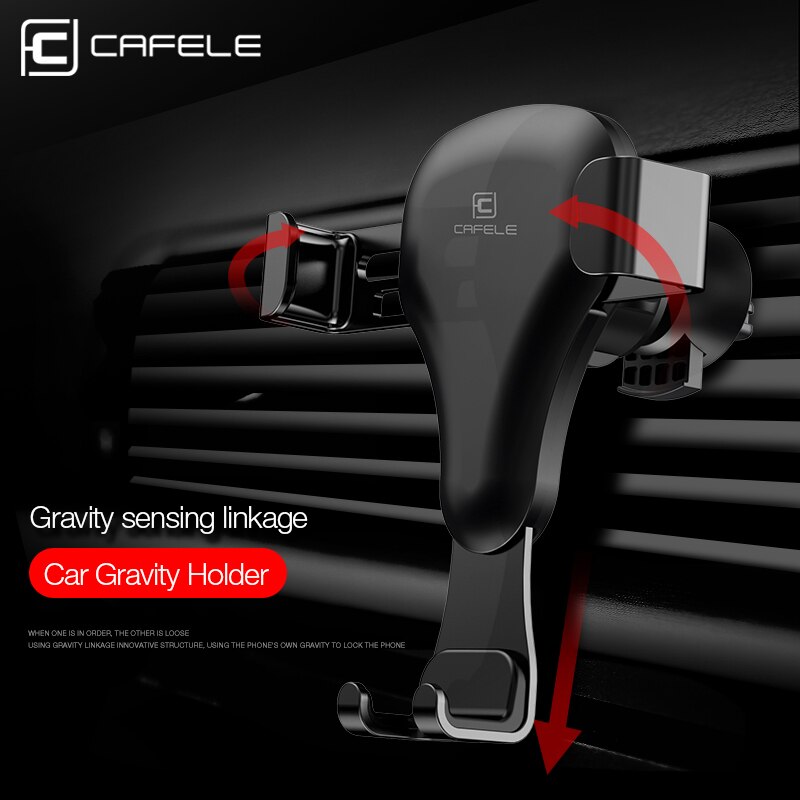 CAFELE Schwerkraft reaktion Auto handy halter Clip typ air vent monut GPS auto telefon halter für iPhone Samsung huawei xiaomi