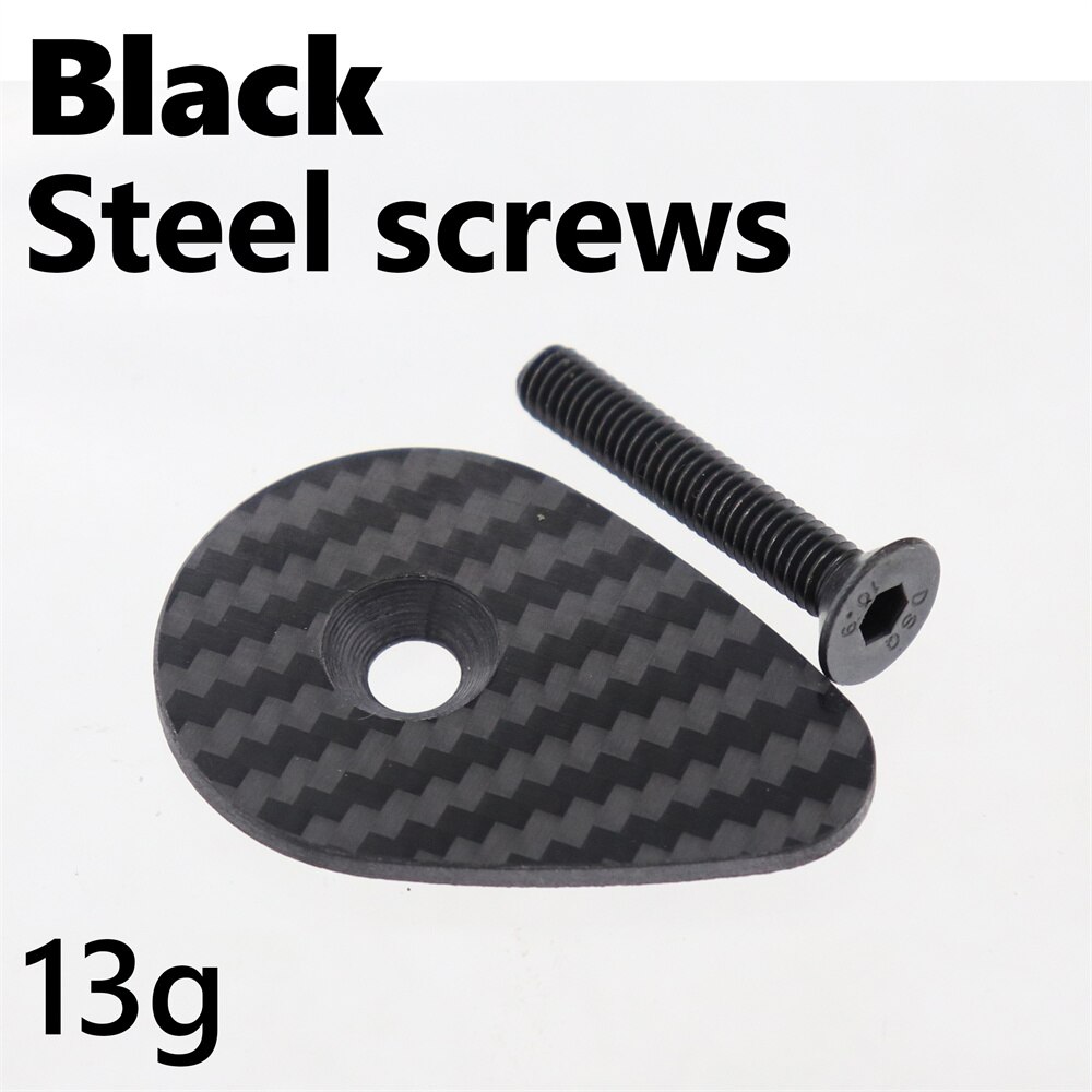 Carbon Bicycle Stem Top Cap with Screw For F12 handlebar Carbon top cover stem cover: black steel screw