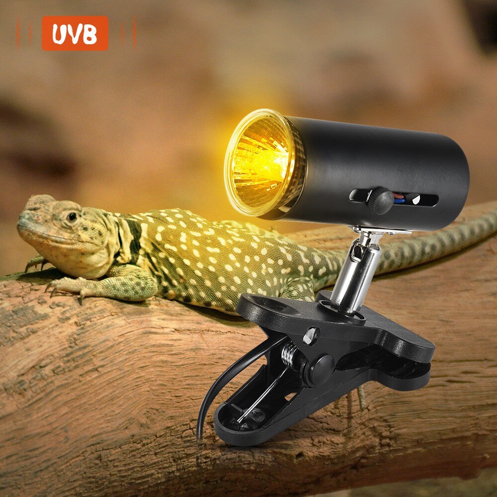 Juego de 3 unids/set de bombilla, soporte y controlador de temperatura, termostato inteligente para tortugas, Reptiles y terrario, 50W