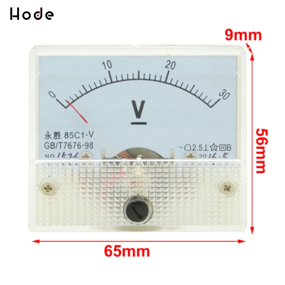 DC Analog Panel Voltmeter Ammeter Amp Volt Meter Gauge DC 0-30V 0-10A