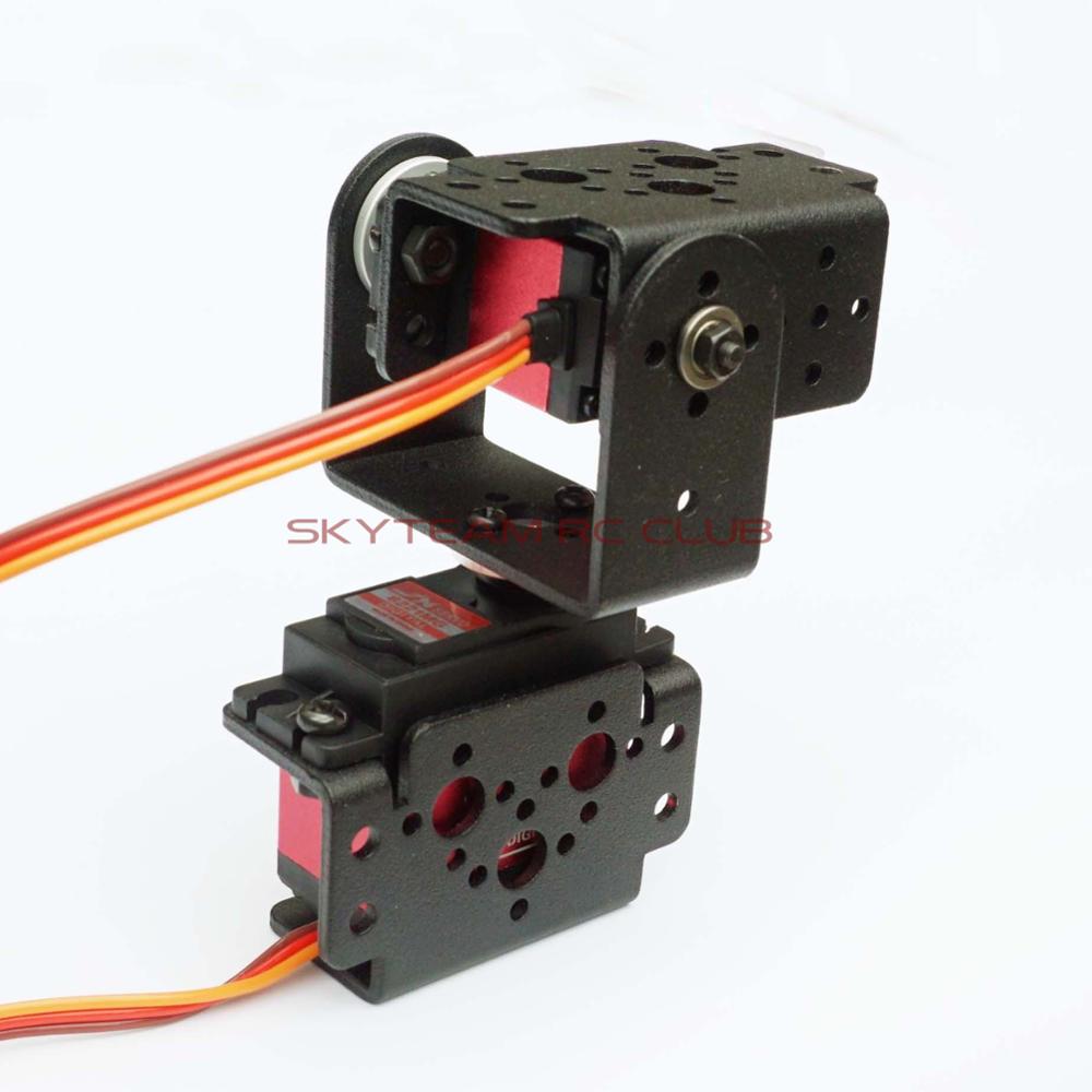 Enhanced Servo Rotory Rotatable Platfrom 2DOF servo robot arm camera track platform with digital servos metallic construction