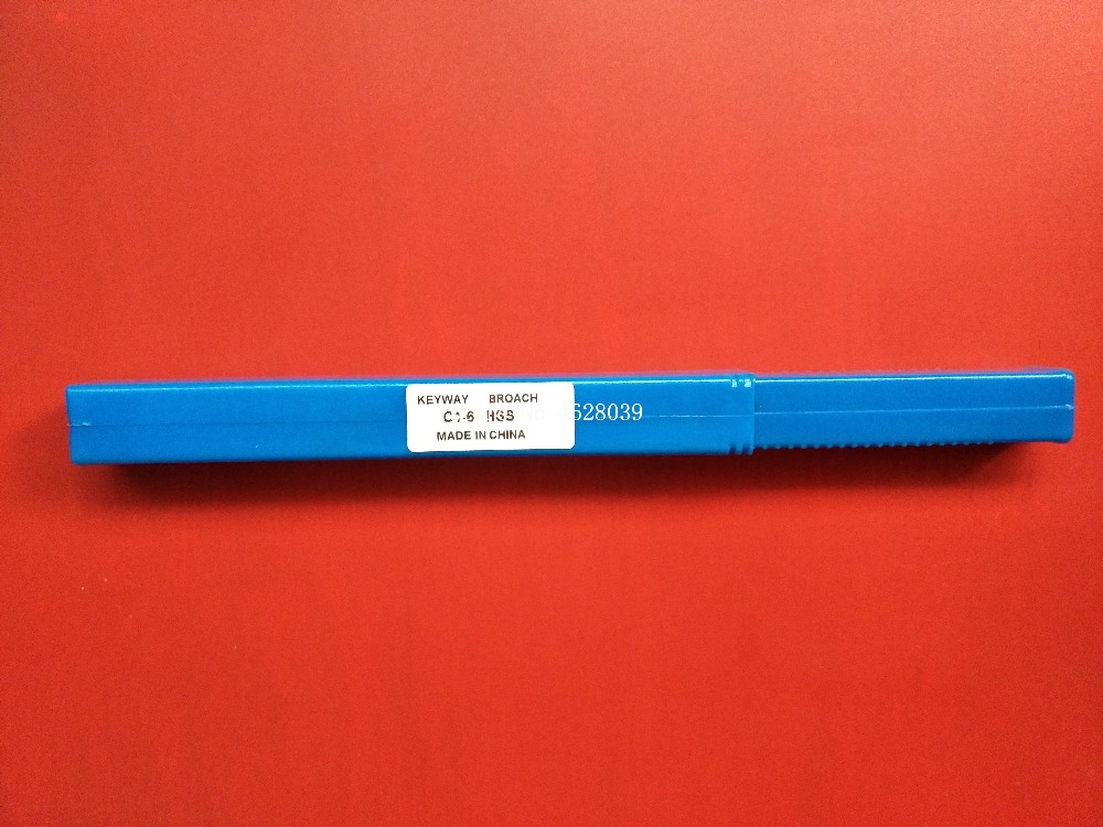 Outil de coupe de Keyway et de cale, broche de Keyway de Type poussoir HSS 6mm C1, taille métrique pour le travail des métaux de routeur CNC