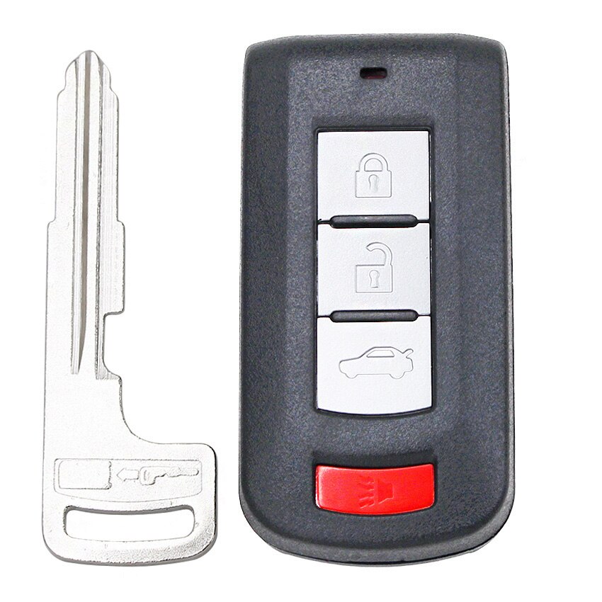 2/3/4 Buttons Smart Remote Key Shell Case Fob for Mitsubishi Lancer Outlander ASX Eclipse Galant with emergency key blade