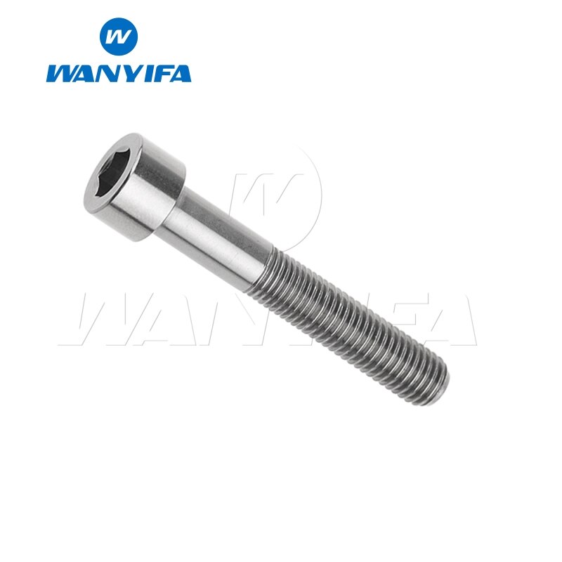 1Pcs M7 X 40 43Mm Titanium Ti Bouten Inner Hexagon Kolom Hoofd Schroef Voor Fiets Zadelpen Fiets Bullone onderdelen