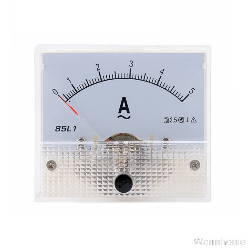 1pc 85L1 AC Panel Meter Analog Panel Ammeter Dial Current Gauge Pointer Ammeter S08 20